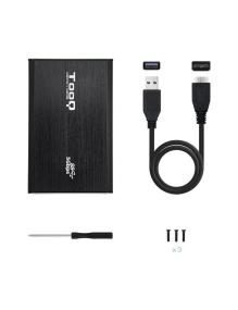 Caja Externa para Disco Duro de 2.5' TooQ TQE-2529B/ USB 3.1