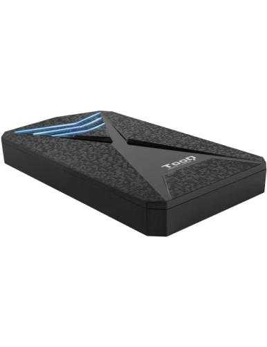 Caja Externa Gaming para Disco Duro de 2.5' TooQ TQE-2550BL/ USB 3.1/ Sin tornillos