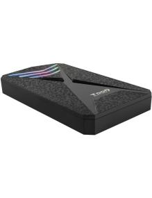 Caja Externa Gaming para Disco Duro de 2.5' TooQ TQE-2550RGB/ USB 3.1/ Sin tornillos