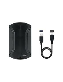 Caja Externa Gaming para Disco Duro de 2.5' TooQ TQE-2599RGB/ USB 3.1/ Sin tornillos