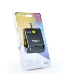 Lector de DNI TooQ TQR-211B/ USB Tipo-C/ Negro