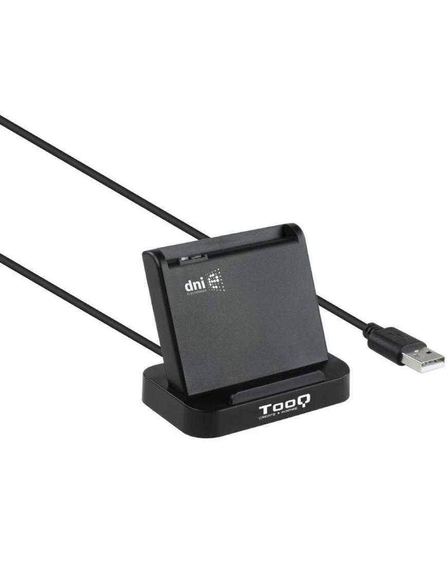 Lector de DNI TooQ TQR-220B/ USB 2.0/ Negro