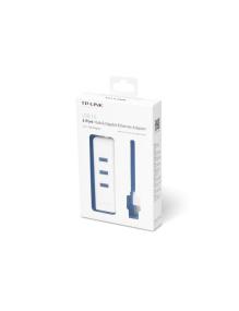 Hub USB 3.0 TP-Link UE330/ 3xUSB/ 1xRJ45/ Blanco