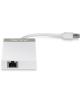 Hub USB 3.0 Trendnet TU3-ETGH3/ 3xUSB/ 1xRJ45/ Blanco y Gris