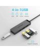 Hub USB 3.0 Vention CHLBB/ 4xUSB/ 1xMicroUSB PD