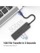 Hub USB Tipo-C Vention TGKBB/ 4xUSB/ 1xMicroUSB PD/ 15cm