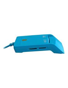 Lector de DNI y Tarjetas Woxter Combo PE26-146/ Azul/ USB 2.0