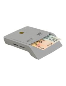 Lector de DNI y Tarjetas Woxter PE26-147/ Blanco/ USB 2.0