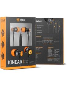 Auriculares Gaming con Micrófono Krom Kinear/ Jack 3.5/ Negros