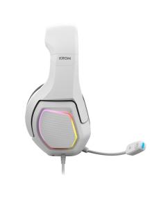 Auriculares Gaming con Micrófono Krom Kopa 7.1/ USB 2.0/ Blancos