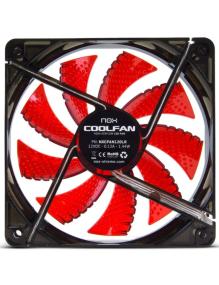 Ventilador Nox Coolfan 120 LED/ 12cm/ Rojo