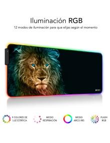 Alfombrilla Subblim SUBMP-02RGB10 LED RGB Lion XL/ 800 x 300 x 4 mm