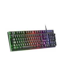 Pack Gaming Mars Gaming MCPX/ Teclado H-MECH + Ratón Óptico + Alfombrilla/ Negro