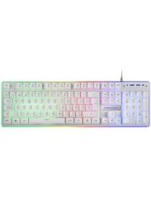 Pack Gaming Mars Gaming MCPX/ Teclado H-MECH + Ratón Óptico + Alfombrilla/ Blanco