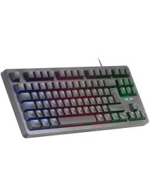 Teclado Gaming SemiMecánico Mars Gaming MK023/ Negro