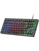 Teclado Gaming SemiMecánico Mars Gaming MK023/ Negro