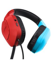 Auriculares Gaming con Micrófono Trust Gaming GXT 416S Zirox/ Jack 3.5/ Azules y Rojos