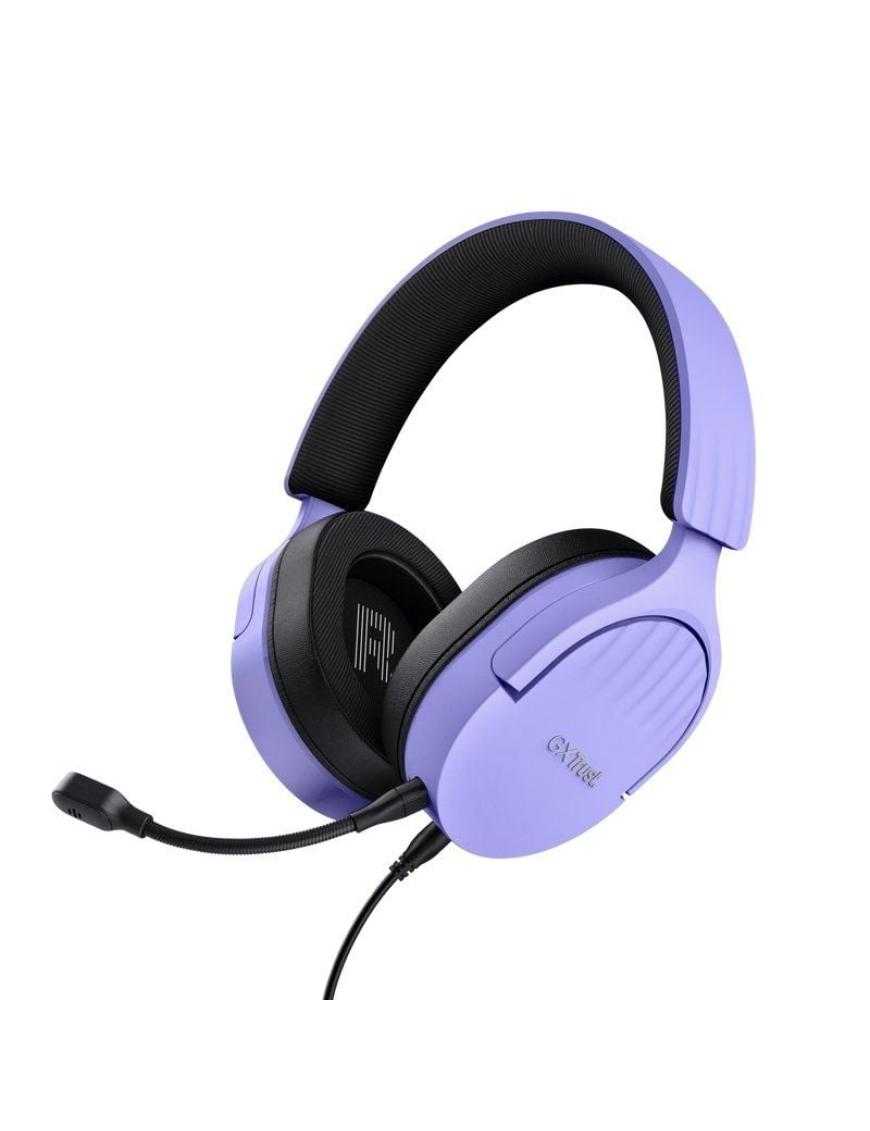 Auriculares Gaming con Micrófono Trust Gaming GXT 489 Fayzo/ Jack 3.5/ Morados