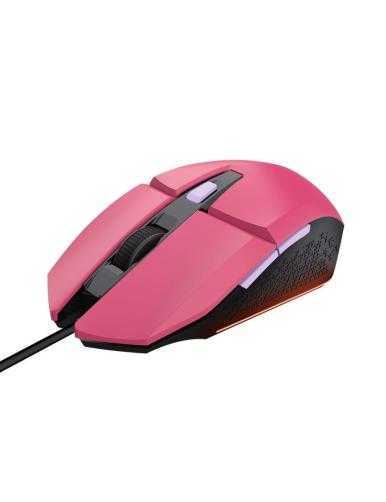 Ratón Gaming Trust Gaming GXT 109 Felox/ Hasta 6400 DPI/ Rosa