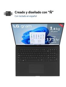 Portátil LG Gram 17Z90R-E.AD78B Intel Core i7-1360P/ 32GB/ 1TB SSD/ GeForce RTX 3050/ 17'/ Win11