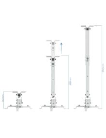 Soporte de Techo para Proyector TooQ PJ2012T-W/ Inclinable/ hasta 20kg