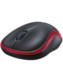 Ratón Inalámbrico Logitech M185/ Hasta 1000 DPI/ Rojo