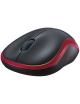 Ratón Inalámbrico Logitech M185/ Hasta 1000 DPI/ Rojo