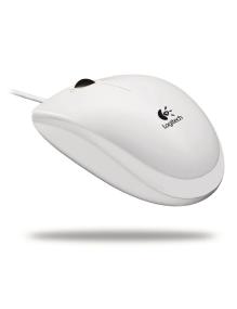 Ratón Logitech B100/ Hasta 800 DPI/ Blanco