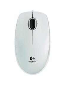 Ratón Logitech B100/ Hasta 800 DPI/ Blanco