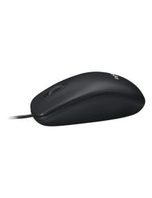 Ratón Logitech M100/ Hasta 1000 DPI/ Negro