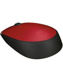 Ratón Inalámbrico Logitech M171/ Hasta 1000 DPI/ Rojo