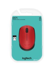 Ratón Inalámbrico Logitech M171/ Hasta 1000 DPI/ Rojo