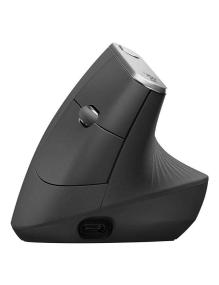 Ratón Ergonómico Inalámbrico por Bluetooth Logitech Vertical MX/ Batería recargable/ Hasta 4000 DPI