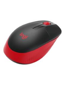 Ratón Inalámbrico Logitech M190/ Hasta 1000 DPI/ Rojo