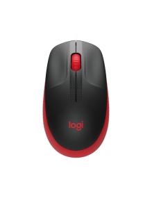 Ratón Inalámbrico Logitech M190/ Hasta 1000 DPI/ Rojo