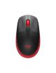 Ratón Inalámbrico Logitech M190/ Hasta 1000 DPI/ Rojo