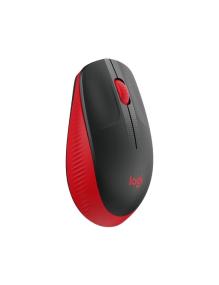 Ratón Inalámbrico Logitech M190/ Hasta 1000 DPI/ Rojo