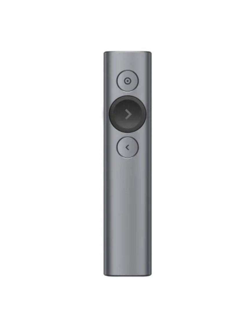 Presentador Inalámbrico por Bluetooth Logitech Spotlight Presentation Remote/ 2.4GHz/ Gris Pizarra