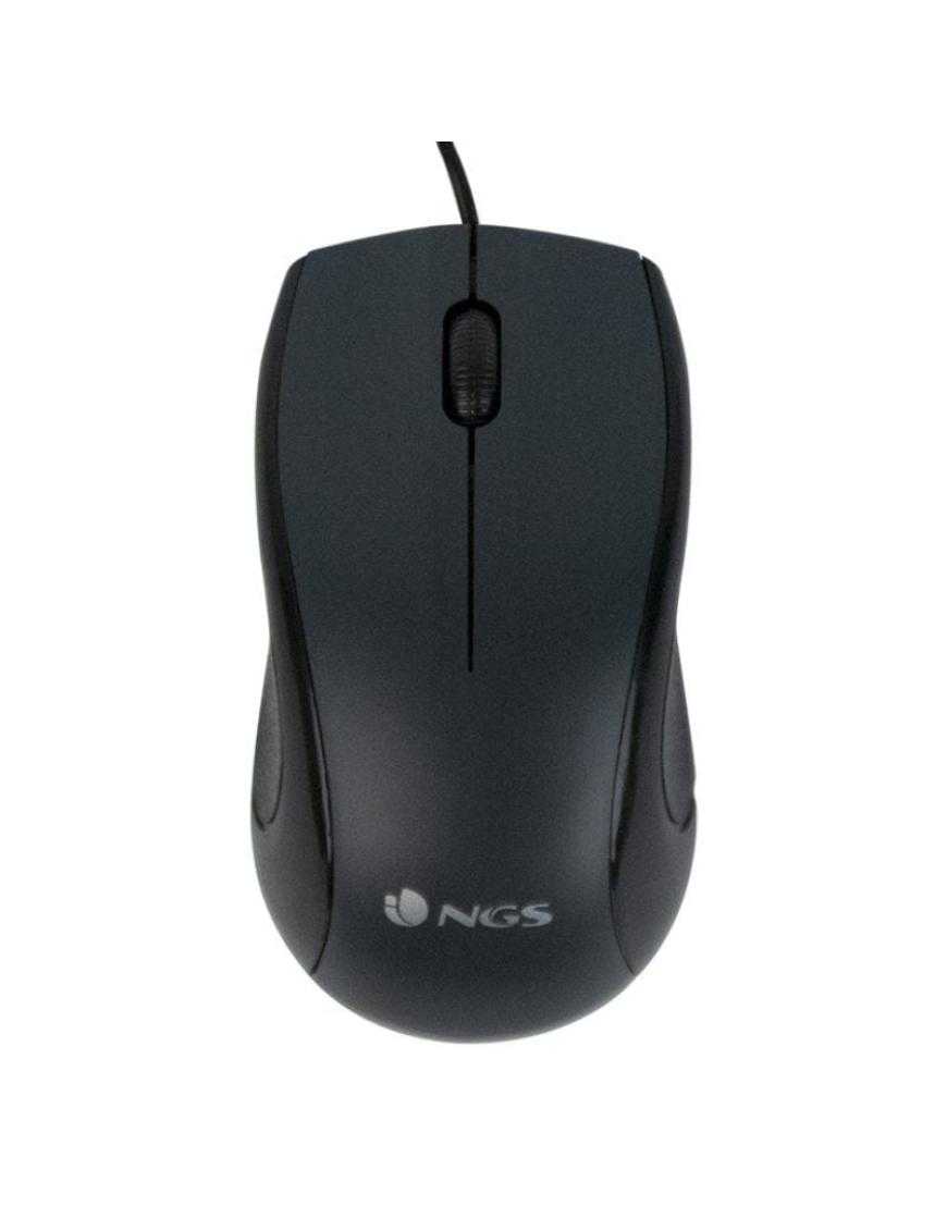 Ratón NGS Black Mist/ Hasta 1000 DPI