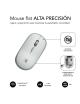 Ratón Mini Inalámbrico Subblim Wireless Mini/ Hasta 1600 DPI/ Plata