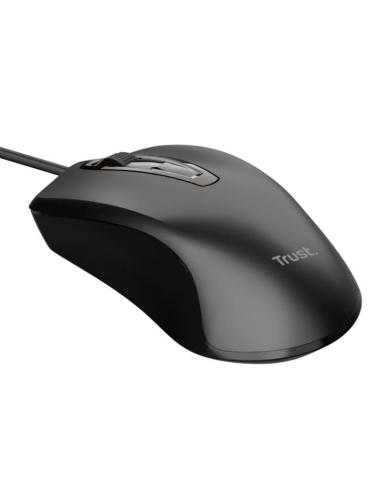 Ratón Trust Basics Wired Mouse/ Hasta 1200 DPI