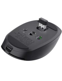 Ratón Inalámbrico por Bluetooth Trust Ozaa Compact Wireless/ Batería recargable/ Hasta 3200 DPI/ Negro