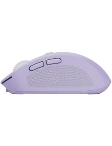 Ratón Inalámbrico por Bluetooth Trust Ozaa Compact Wireless/ Batería recargable/ Hasta 3200 DPI/ Morado