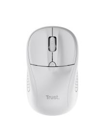 Ratón Mini Inalámbrico Trust Primo/ Hasta 1600 DPI/ Blanco mate