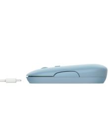 Ratón Inalámbrico por Bluetooth Trust Puck/ Batería recargable/ Hasta 1600 DPI/ Azul