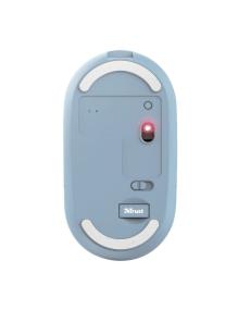 Ratón Inalámbrico por Bluetooth Trust Puck/ Batería recargable/ Hasta 1600 DPI/ Azul