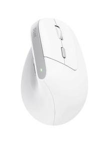 Ratón Ergonómico Inalámbrico Trust Bayo II/ Batería recargable/ Hasta 2400 DPI/ Blanco