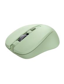 Ratón Inalámbrico Trust Mydo Silent Wireless/ Hasta 1800 DPI/ Verde