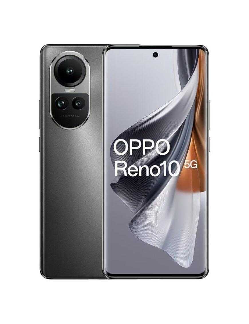 Smartphone Oppo Reno 10 8GB/ 256GB/ 6.7'/ 5G/ Gris Plateado