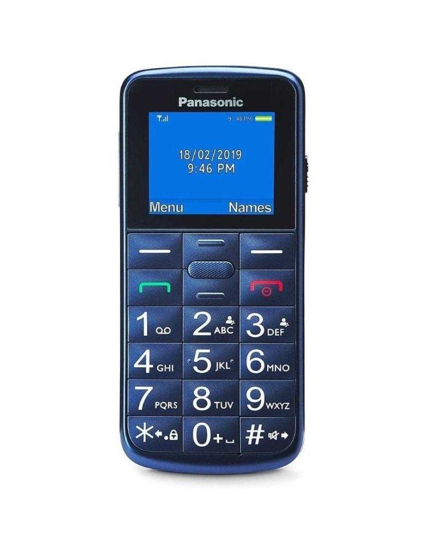 Teléfono Móvil Panasonic KX-TU110EXC para Personas Mayores/ Azul